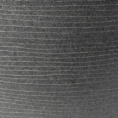 Pot à Plantes Conique Bas Arc Granite 48x35 Cm Anthracite