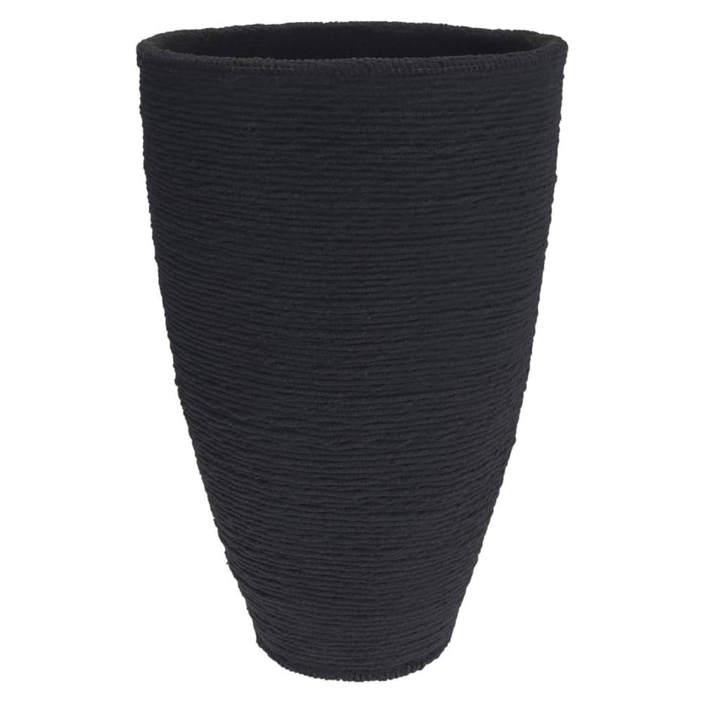Progarden Pot à Fleurs Nervuré 60 Cm Anthracite