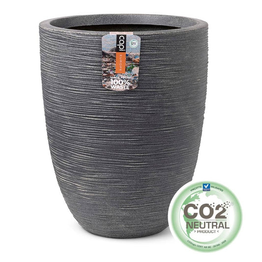  Pot à Fleurs Waste Rib 34x46 Cm Gris