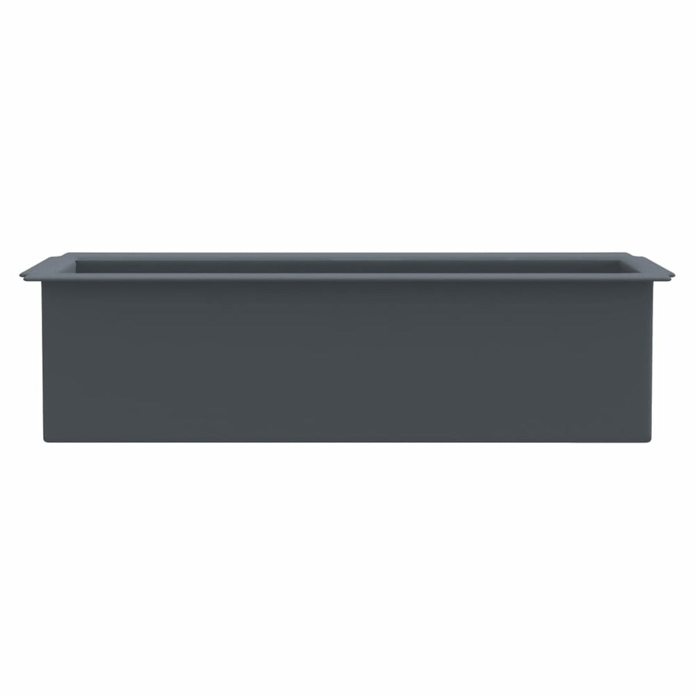 VIDAXL Boîtes à Fleurs Pour Palettes Euro 12 Pcs Gris 36x13,5x9,5cm Pp
