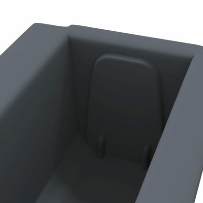 VIDAXL Boîtes à Fleurs Pour Palettes Euro 12 Pcs Gris 36x13,5x9,5cm Pp