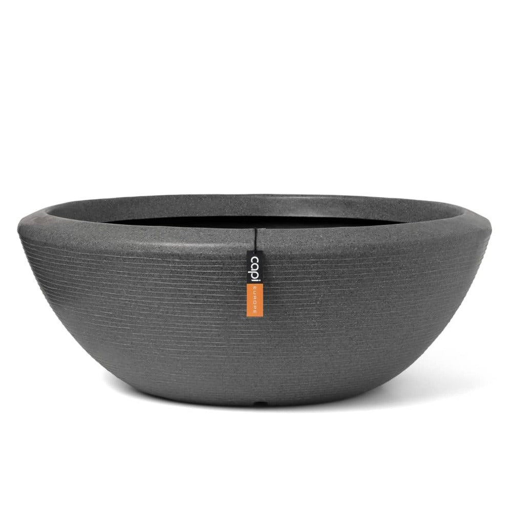  Bol à Plantes Bas Arc Granite 61x25 Cm Anthracite