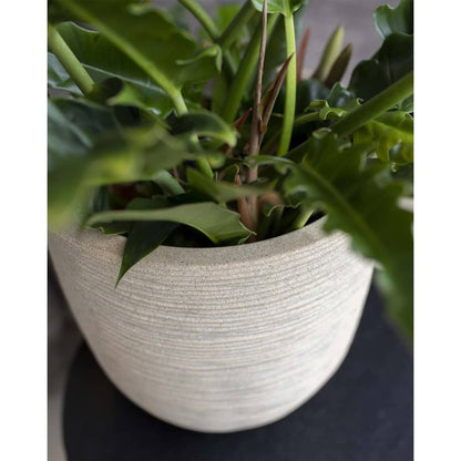  Pot à Fleurs Waste Rib 43x41 Cm Beige Terrazzo