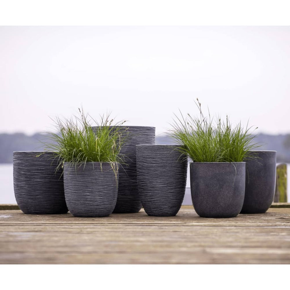  Pot à Fleurs Waste Rib 46x58 Cm Gris
