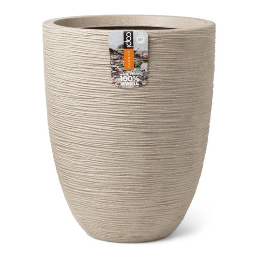  Pot à Fleurs Waste Rib 34x46 Cm Beige Terrazzo
