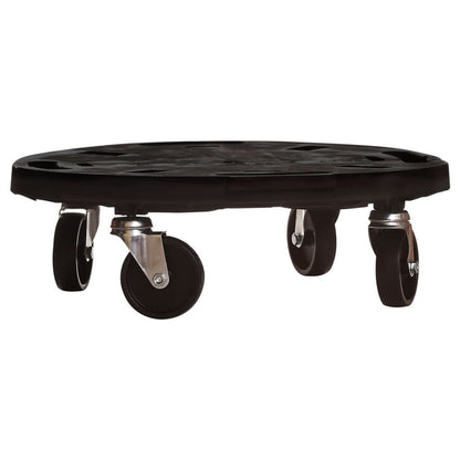 VIDAXL Support Sur Roulettes Pour Plantes Diamètre 40 Cm Noir 275 Kg