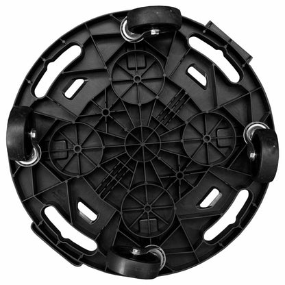 VIDAXL Support Sur Roulettes Pour Plantes Diamètre 40 Cm Noir 275 Kg
