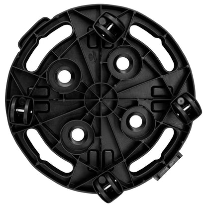 VIDAXL Support Sur Roulettes Pour Plantes Diamètre 30 Cm Noir 170 Kg