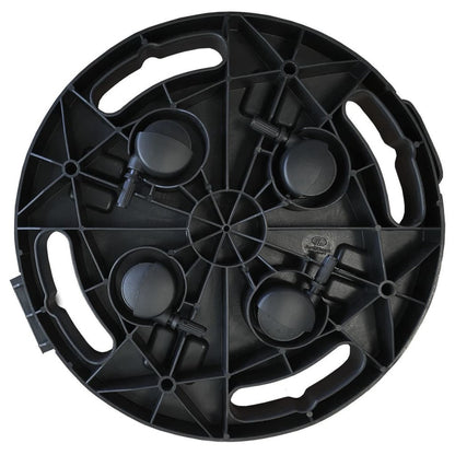 VIDAXL Support Sur Roulettes Pour Plantes Diamètre 30 Cm Noir 170 Kg