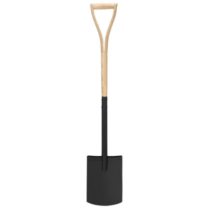 VIDAXL Bêche à Creuser De Jardin Poignée En Yd Acier Et Bois De Frêne