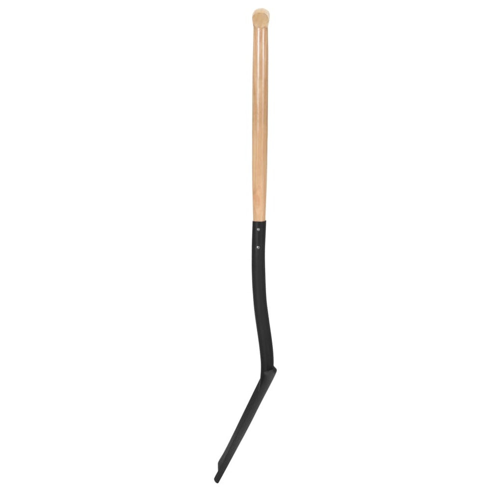 VIDAXL Bêche à Creuser De Jardin Avec Poignée En T Acier Et Bois Dur