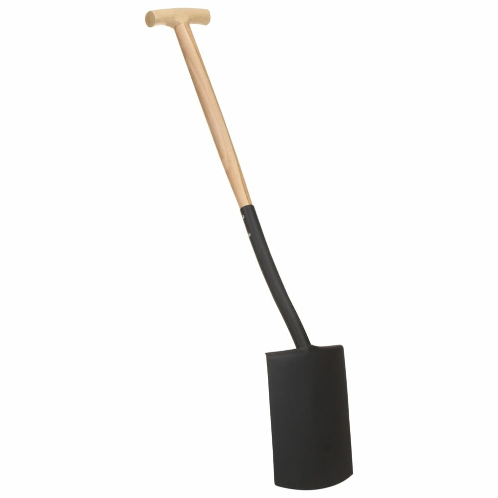 VIDAXL Bêche à Creuser De Jardin Avec Poignée En T Acier Et Bois Dur