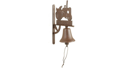  Cloche Tracteur Welcome Fonte - Marron