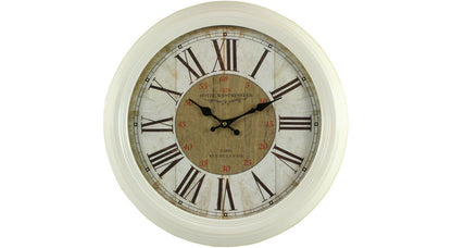  Horloge Ancienne Murale Hôtel Westminster 47cm - Fer - Blanc