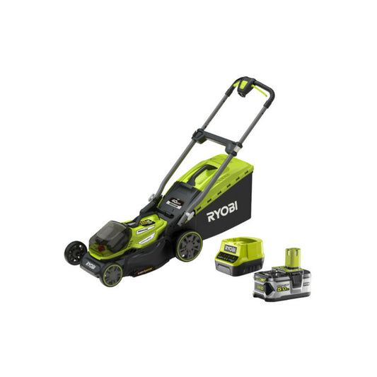  Tondeuse Ryobi - Ry18lmx40a-150 - 18v Oneplus Brushless - Coupe 40 Cm - 1 Batterie 5.0ah - 1 Chargeur