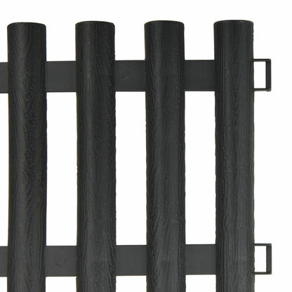 VIDAXL Bordures De Pelouse 17 Pcs Anthracite 1000 Cm Polypropylène