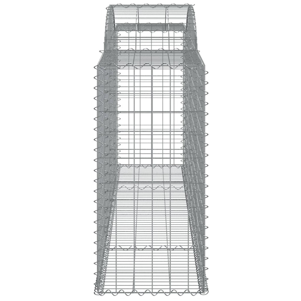 VIDAXL Paniers à Gabions Arqués 6 Pcs 300x50x100/120 Cm Fer Galvanisé
