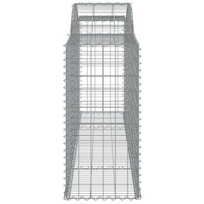 VIDAXL Paniers à Gabions Arqués 6 Pcs 300x50x100/120 Cm Fer Galvanisé