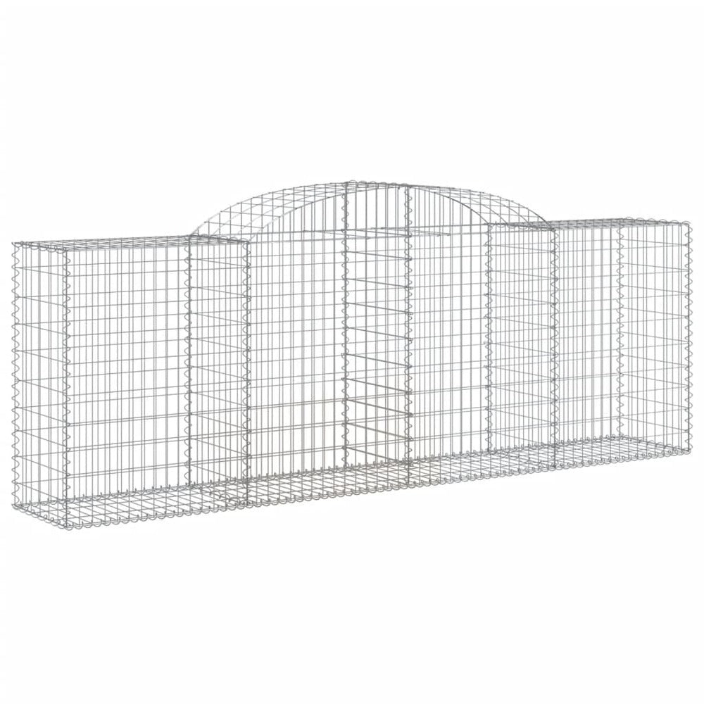 VIDAXL Paniers à Gabions Arqués 6 Pcs 300x50x100/120 Cm Fer Galvanisé