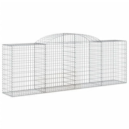VIDAXL Paniers à Gabions Arqués 6 Pcs 300x50x100/120 Cm Fer Galvanisé