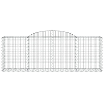 VIDAXL Paniers à Gabions Arqués 6 Pcs 300x50x100/120 Cm Fer Galvanisé