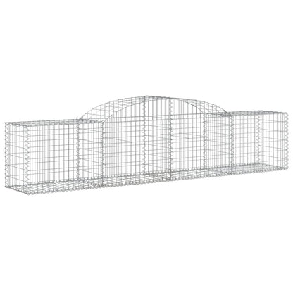 VIDAXL Paniers à Gabions Arqués 17 Pcs 300x50x60/80 Cm Fer Galvanisé