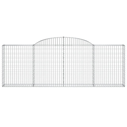VIDAXL Paniers à Gabions Arqués 15 Pcs 300x30x100/120 Cm Fer Galvanisé
