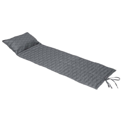  Coussin De Transat Enroulable "adiya" Ardoise 180 X 60 Cm