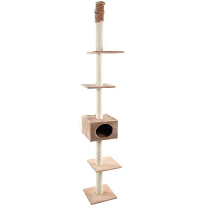  Arbre à Chat Beige Du Sol Au Plafond 2,48 à 2,63 Mètre