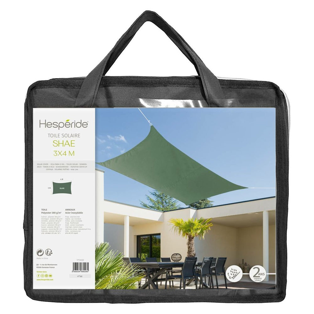  Voile D'ombrage Rectangulaire Shae Vert Olive