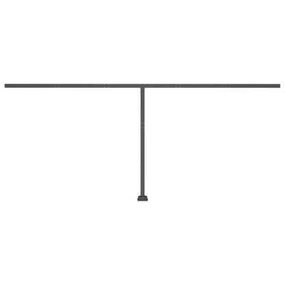 VIDAXL Auvent Automatique Sur Pied 500x350 Cm Bleu/blanc