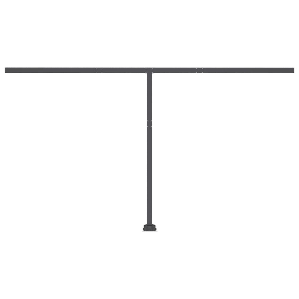 VIDAXL Auvent Automatique Capteur De Vent Led 450x350cm Jaune Et Blanc