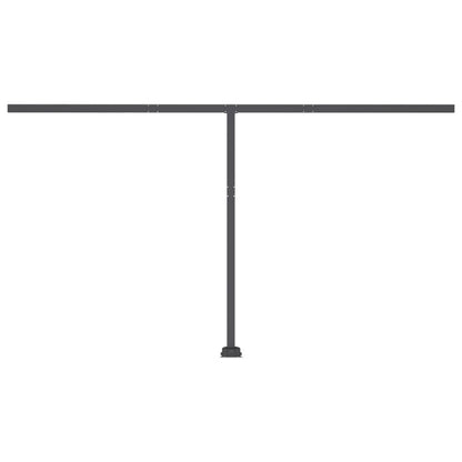 VIDAXL Auvent Automatique Capteur De Vent Led 450x350cm Jaune Et Blanc