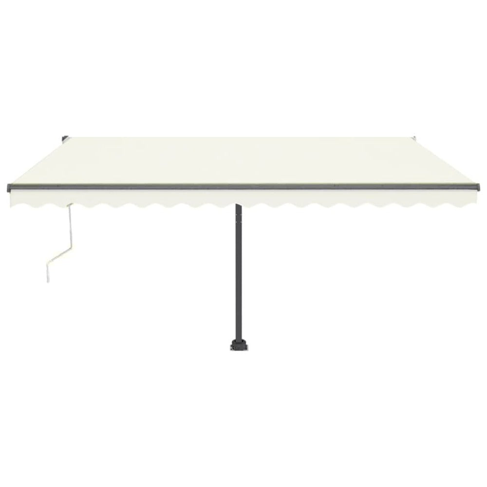 VIDAXL Auvent Automatique Avec Capteur De Vent Et Led 400x300 Cm Crème