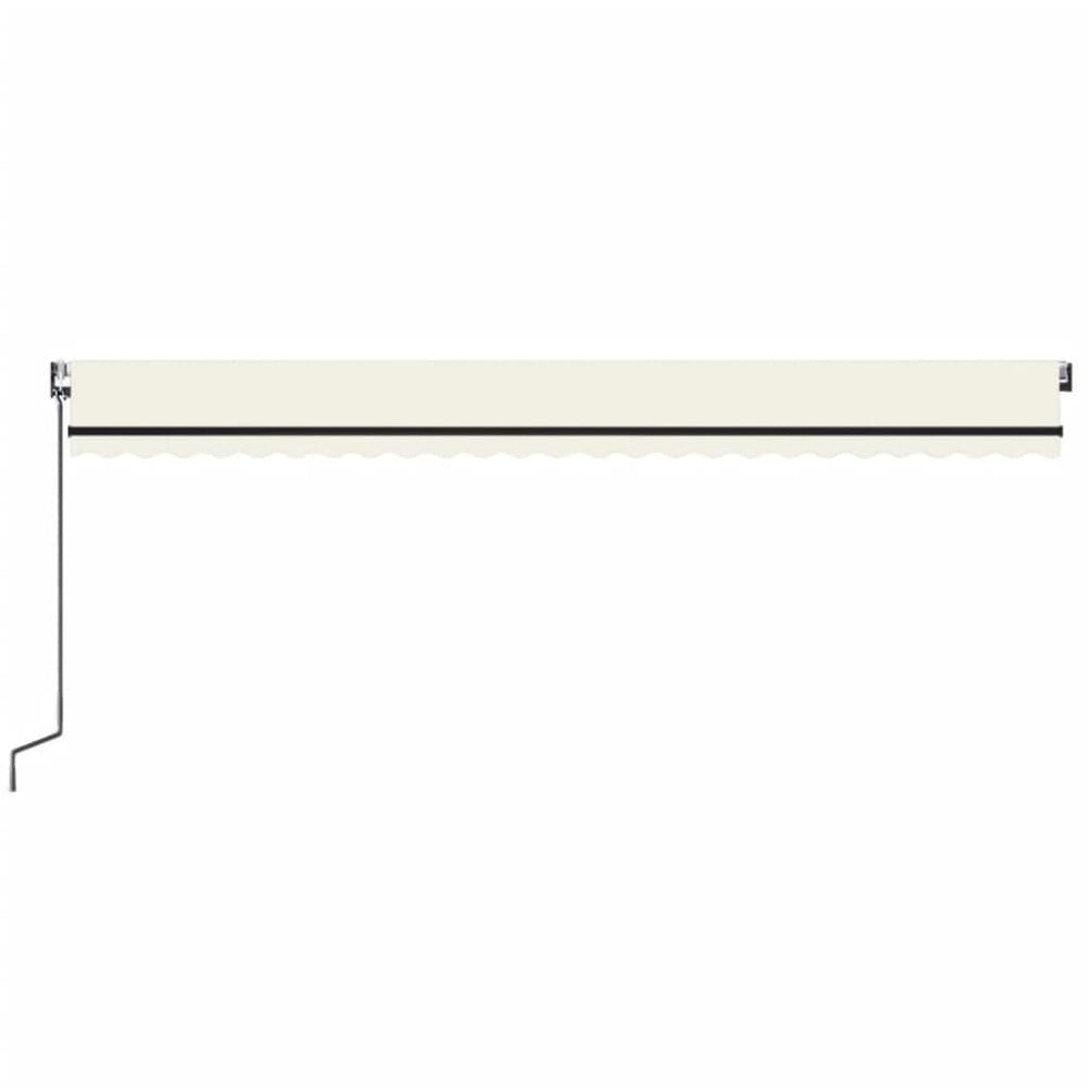 VIDAXL Auvent Automatique Avec Capteur De Vent Et Led 600x350 Cm Crème