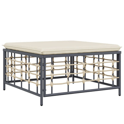 VIDAXL Salon De Jardin 10 Pcs Avec Coussins Anthracite Résine Tressée