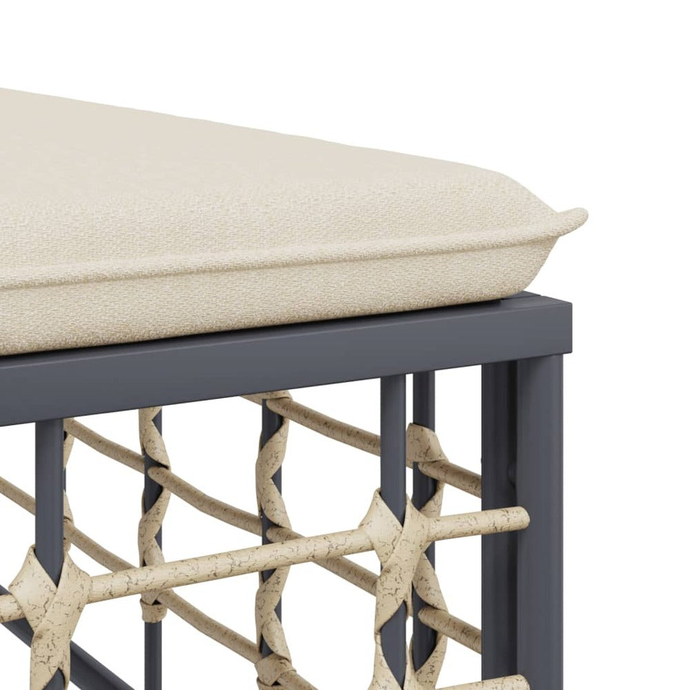 VIDAXL Canapés D'angle Sectionnels Avec Coussins 2 Pcs Résine Tressée