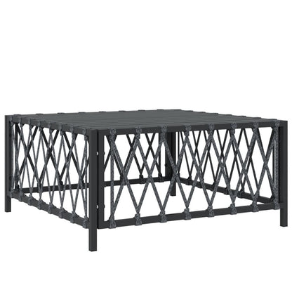 VIDAXL Salon De Jardin Avec Coussins 3 Pcs Anthracite Acier