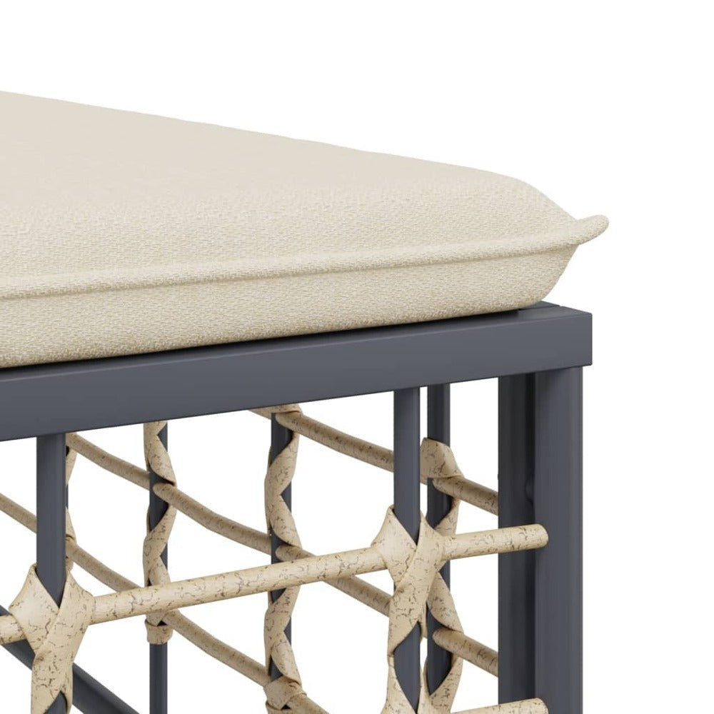 VIDAXL Salon De Jardin 5 Pcs Avec Coussins Anthracite Résine Tressée