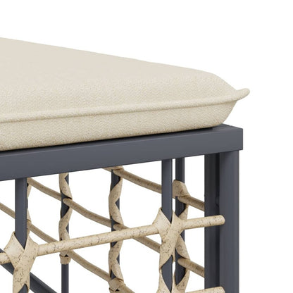 VIDAXL Salon De Jardin 5 Pcs Avec Coussins Anthracite Résine Tressée