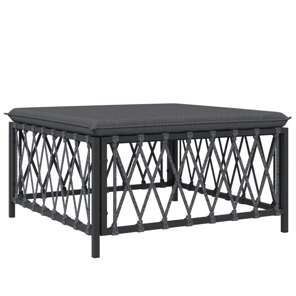 VIDAXL Salon De Jardin Avec Coussins 6 Pcs Anthracite Acier
