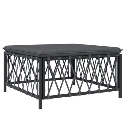VIDAXL Salon De Jardin Avec Coussins 6 Pcs Anthracite Acier