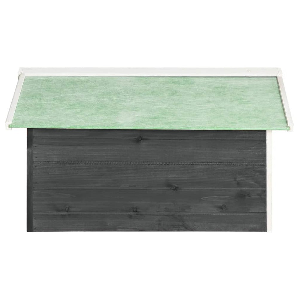 VIDAXL Garage De Tondeuse à Gazon 72x87x50 Cm Gris Et Blanc Sapin