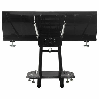 VIDAXL Chasse-neige Pour Vtt 115x38 Cm Noir