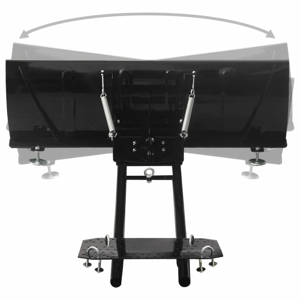 VIDAXL Chasse-neige Pour Vtt 115x38 Cm Noir