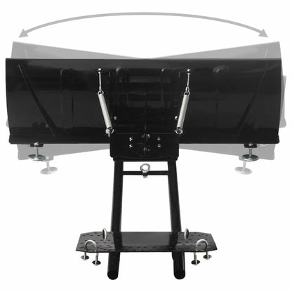 VIDAXL Chasse-neige Pour Vtt 115x38 Cm Noir