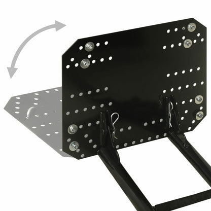 VIDAXL Chasse-neige Pour Vtt 115x38 Cm Noir