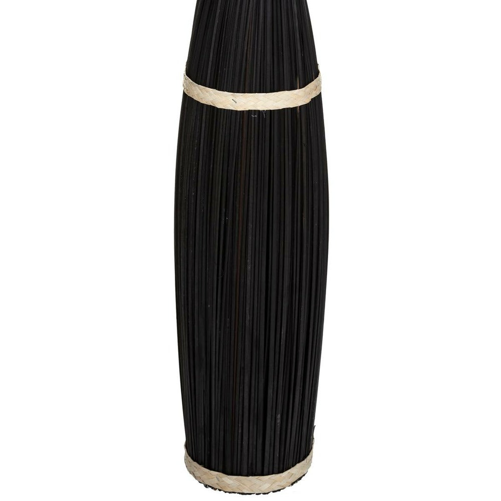 ATMOSPHERA Fagot De Fleurs Et Tiges Séchées Blanc Et Noir D. 40 X H. 150 Cm