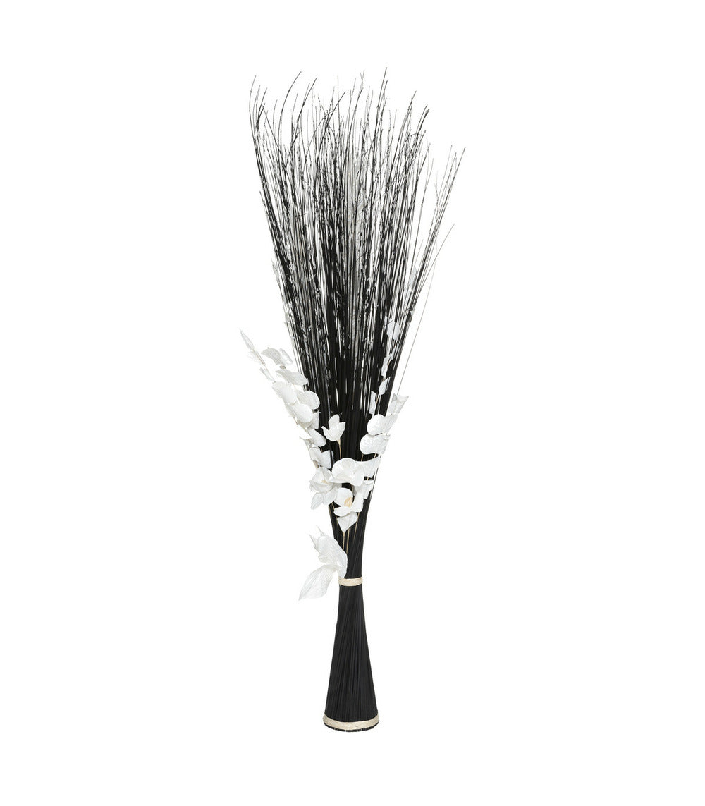 ATMOSPHERA Fagot De Fleurs Et Tiges Séchées Blanc Et Noir D. 40 X H. 150 Cm