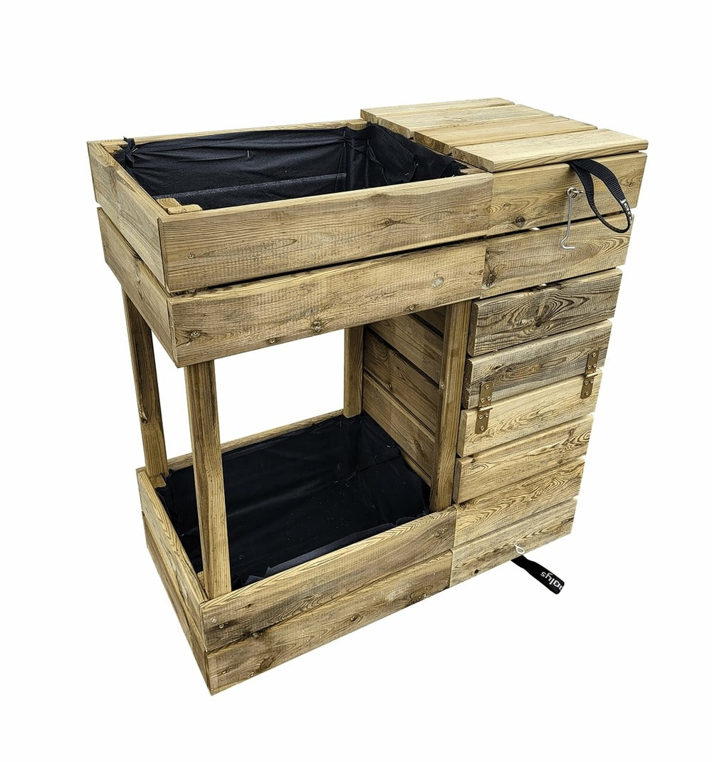  Composteur Bac à Fleurs 2 En 1 - Essencia - 80l